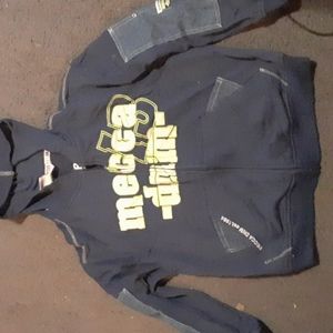 Patch Jean/ puffer hoodie for kids